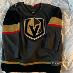 Size medium fanatics vegas golden knights jersey. Purchases at mgm shops for 19